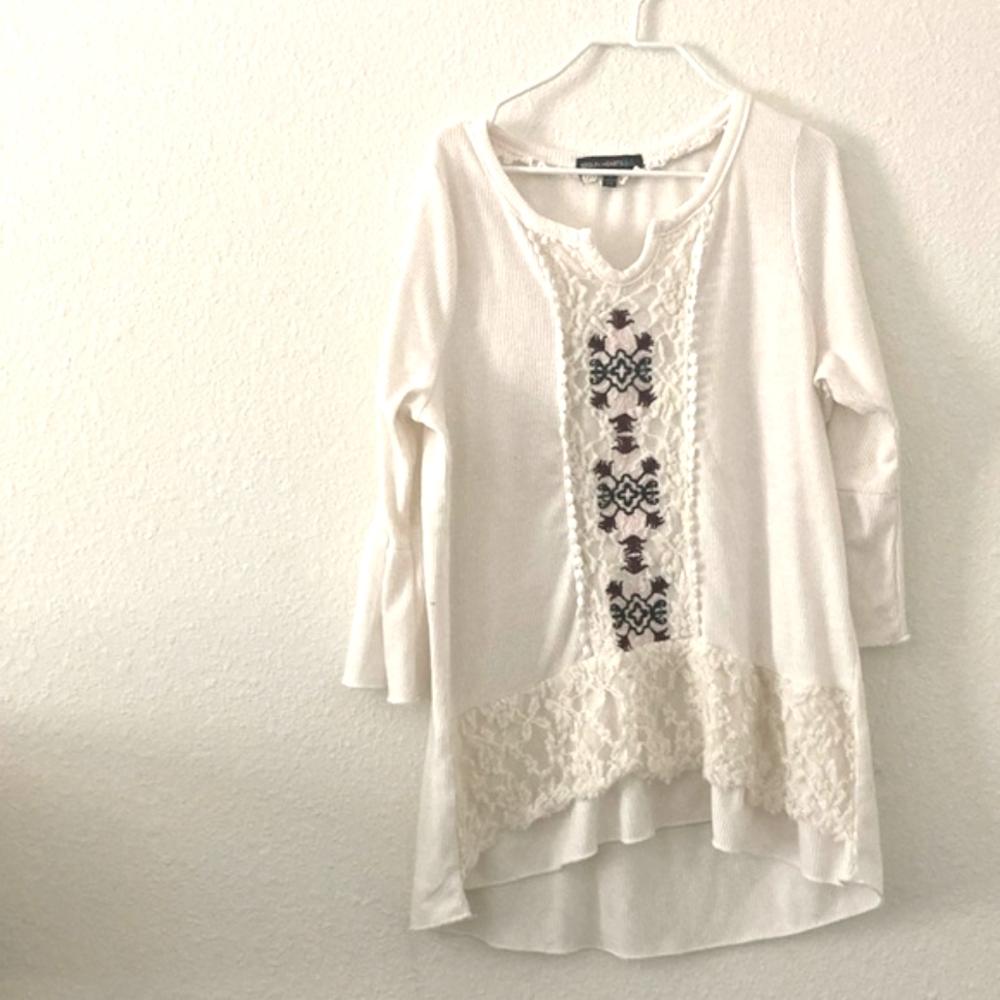 Sequin Hearts Girls Tunic Top